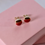 Load image into Gallery viewer, Pink beach porcelain earrings
